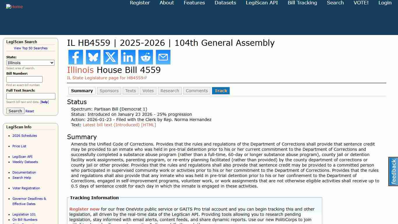 IL HB4559 2025-2026 104th General Assembly LegiScan
